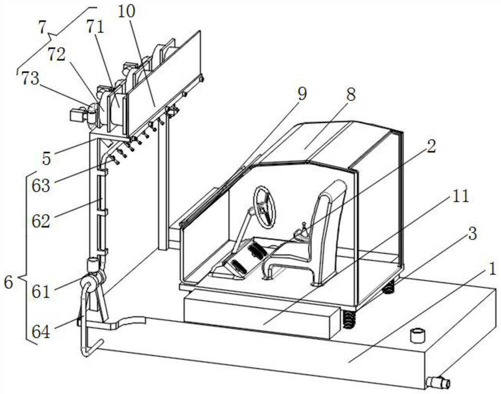 Virtual simulation practical training platform for new energy intelligent automobile