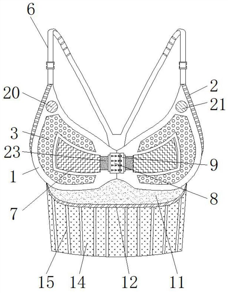 Breathable bra convenient to wear