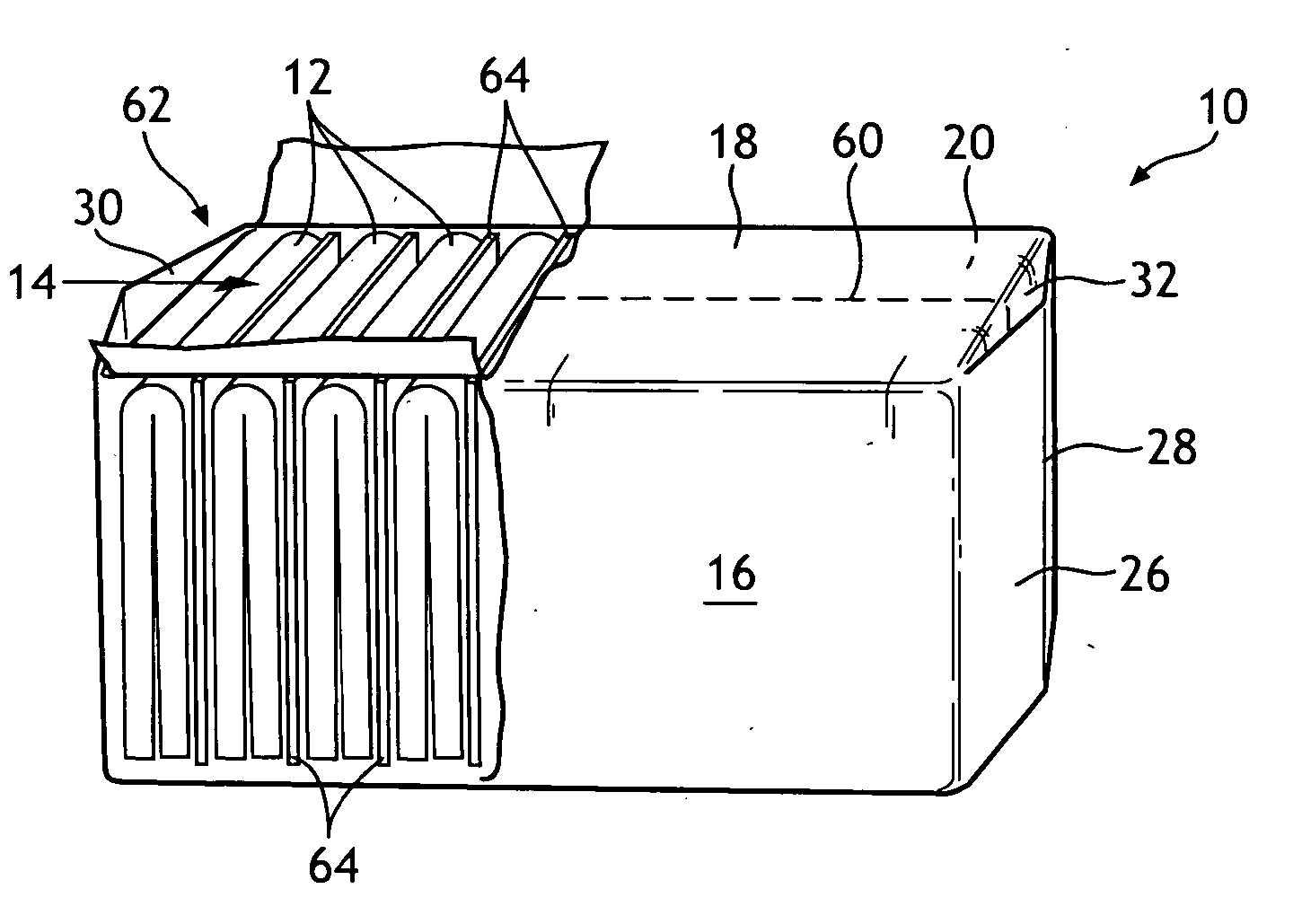 Dispensing aid for facilitating removal of individual products from a compressed package
