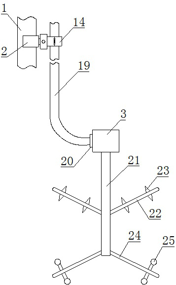 Tower grounding device and operation method