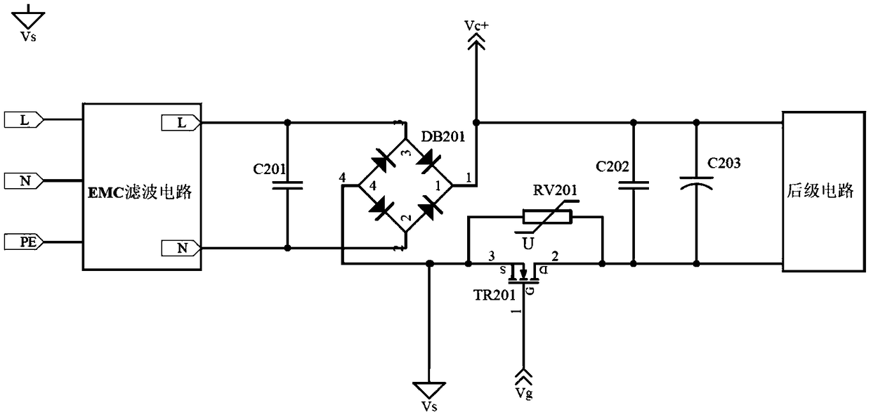 Input overvoltage protection circuit