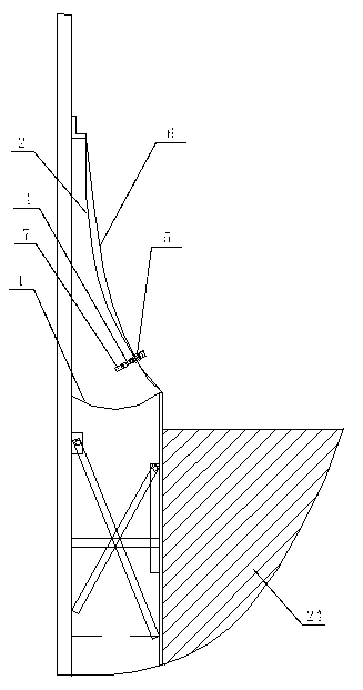 Mounting method of external floating roof oil tank active protection system