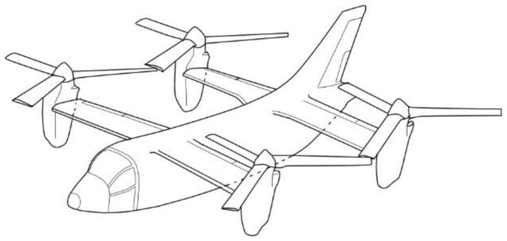 Calculation method for tilting corridor of tilting quadrotor aircraft with constant speed and periodic variable pitch