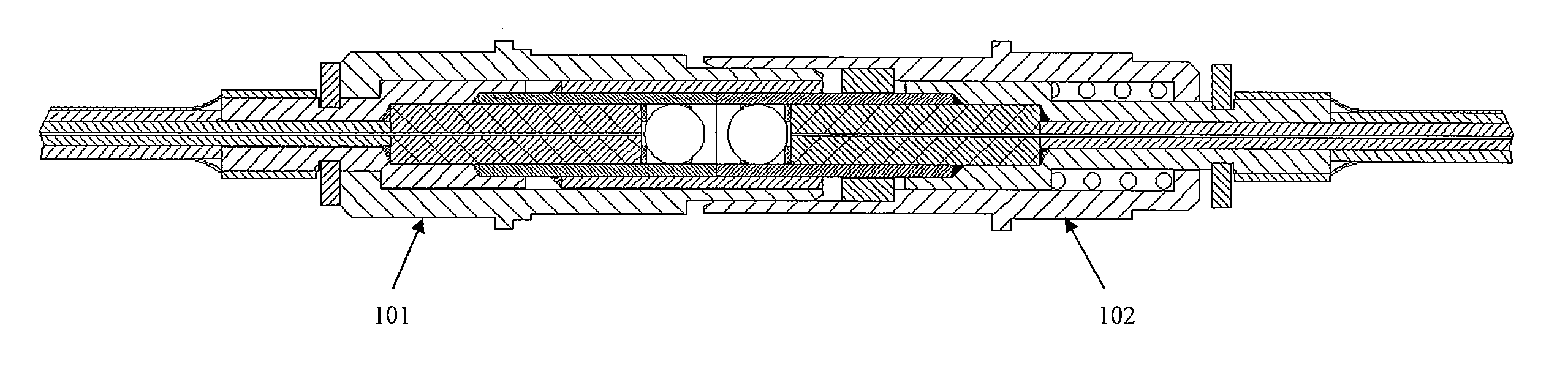 Single-channel expanded beam connector