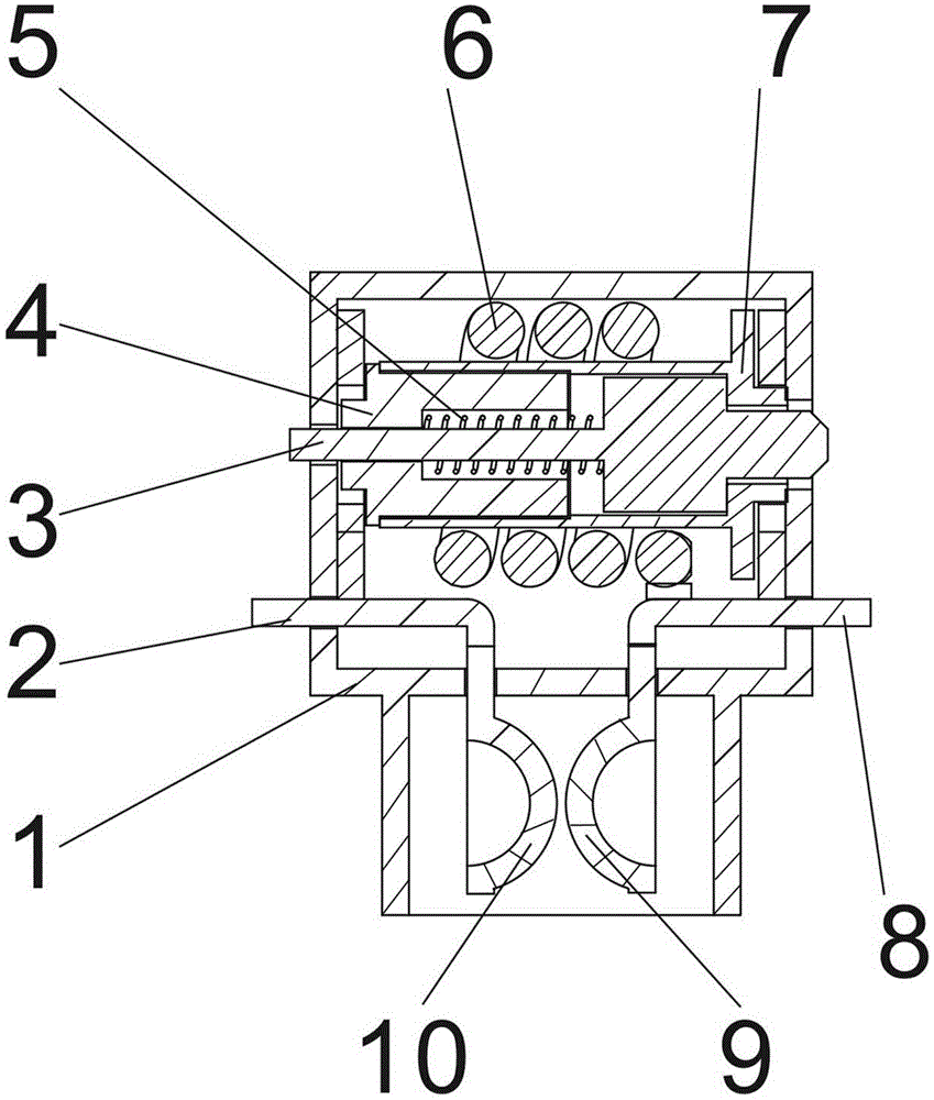 An electromagnet with current sorting channels