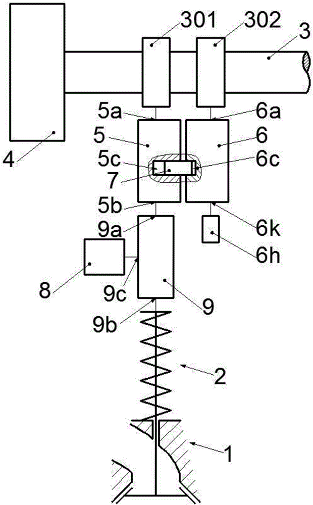 Intensive locking multi-mode four-bar type variable-valve driving system