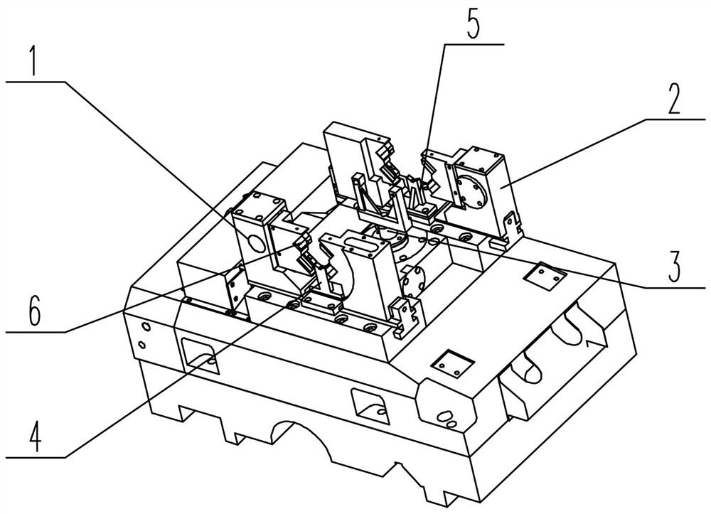 Crankshaft positioning mechanism of numerical control end face milling and center hole drilling machine tool