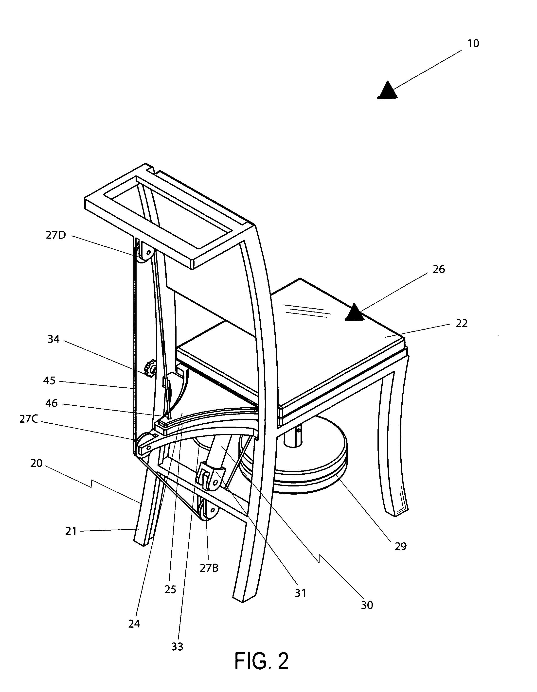 Combination ergonomic chair and seat pivoting mechanism