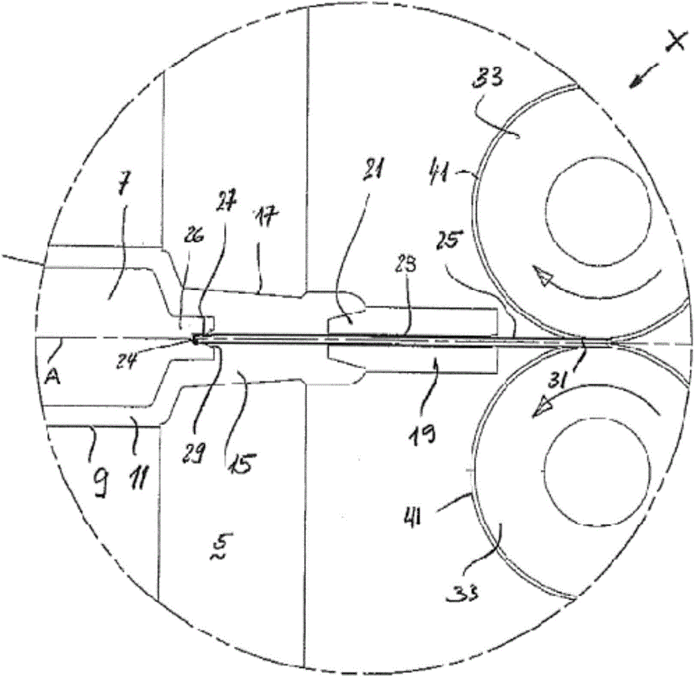 Method of producing a syringe barrel for medical purposes and device for carrying out said method