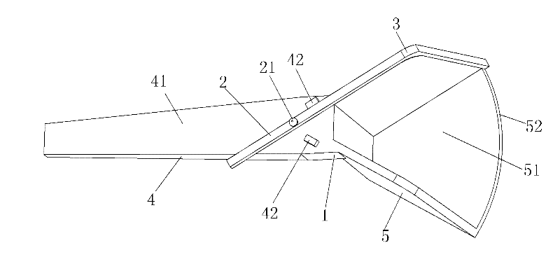 Side pushing type quantifying spoon