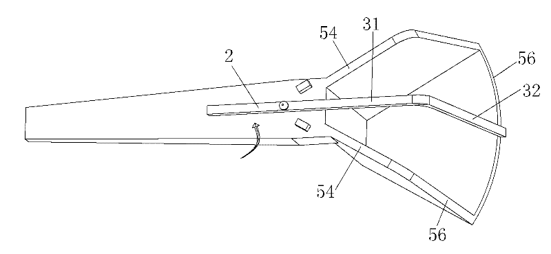 Side pushing type quantifying spoon