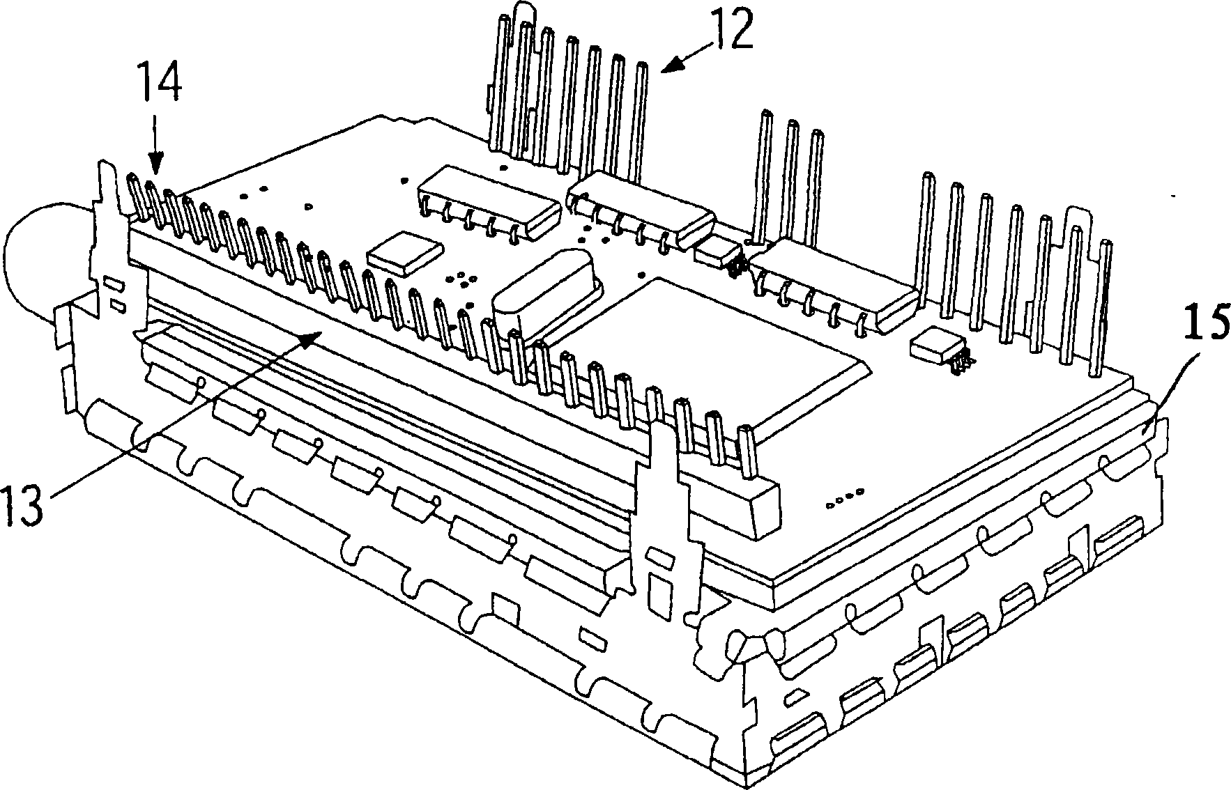 RF circuit with stacked printed circuit boards