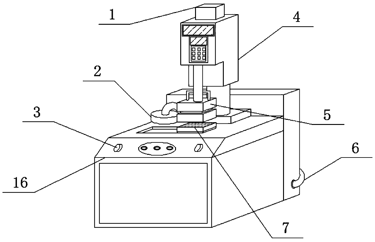 An ultrasonic drilling device with fiber laser lamp