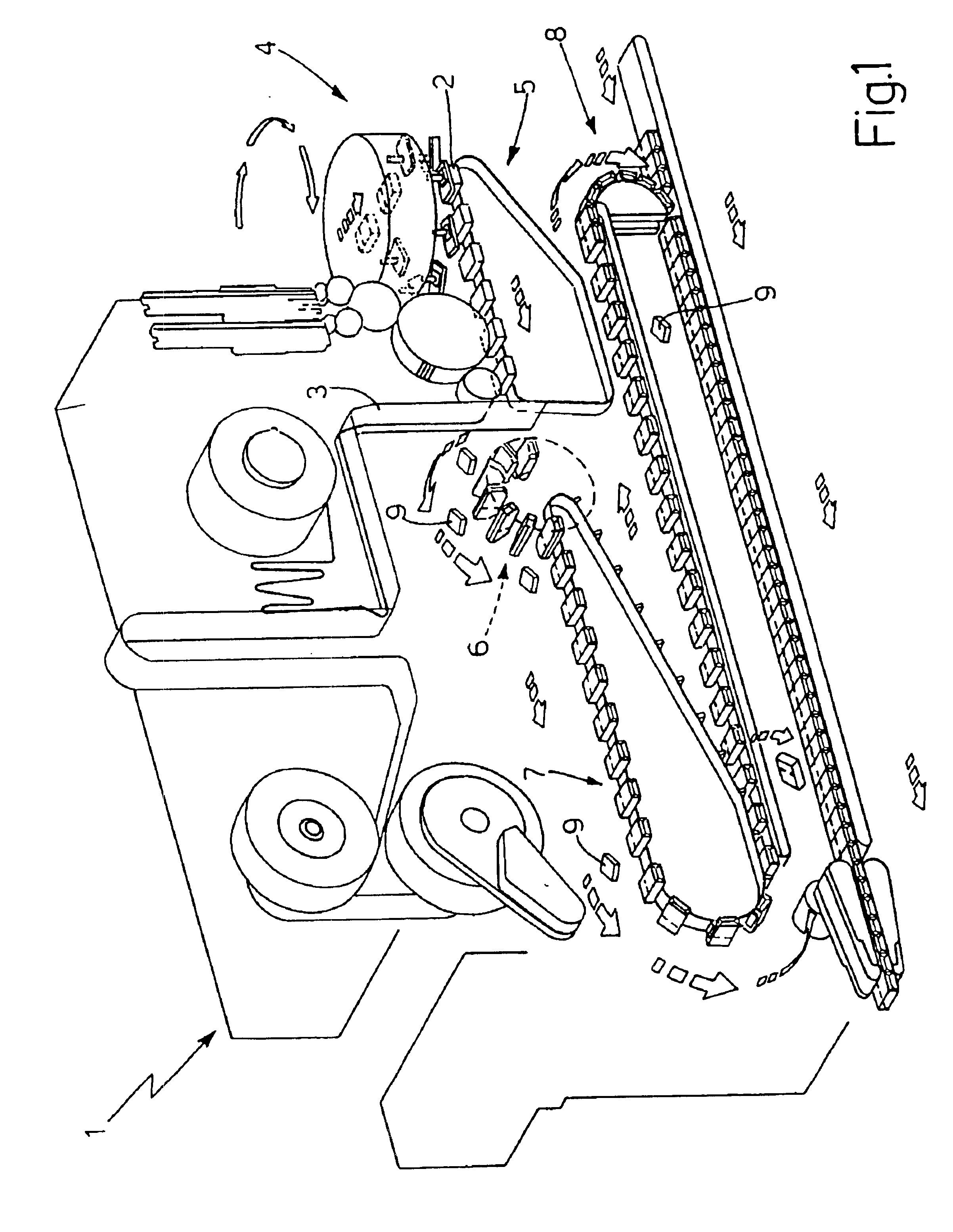 Method and automatic machine for processing a product