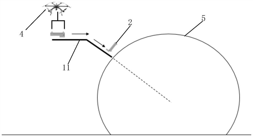 UAV-based laser fusion neutron activation transfer device