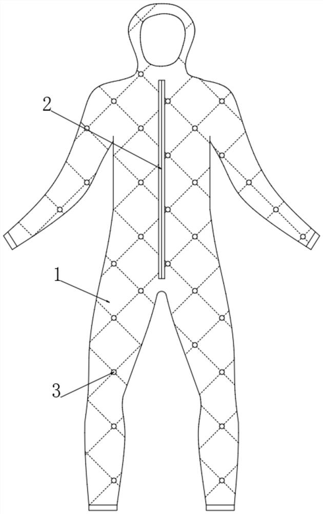 Breathable waterproof multifunctional grid protective clothing