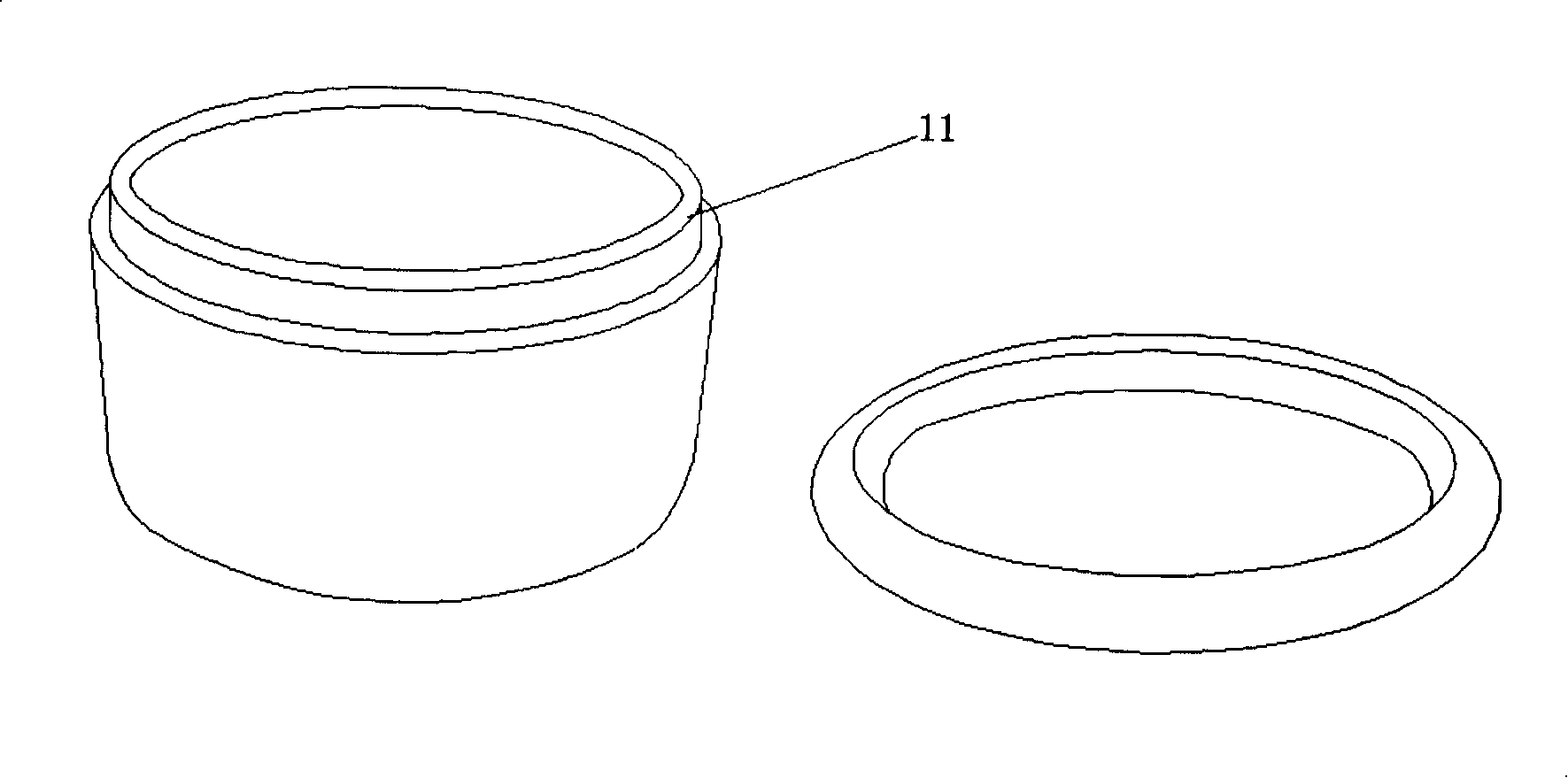 Storing tank which lid can be used as flying saucer