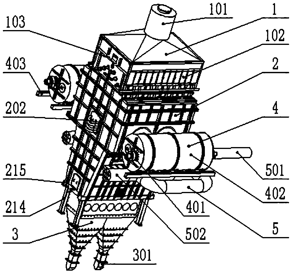 Rectangular shaft furnace for roasting ferrochromium pellets and roasting method thereof