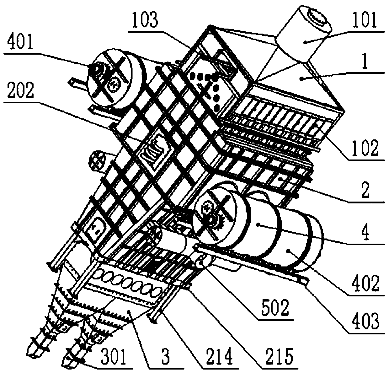 Rectangular shaft furnace for roasting ferrochromium pellets and roasting method thereof