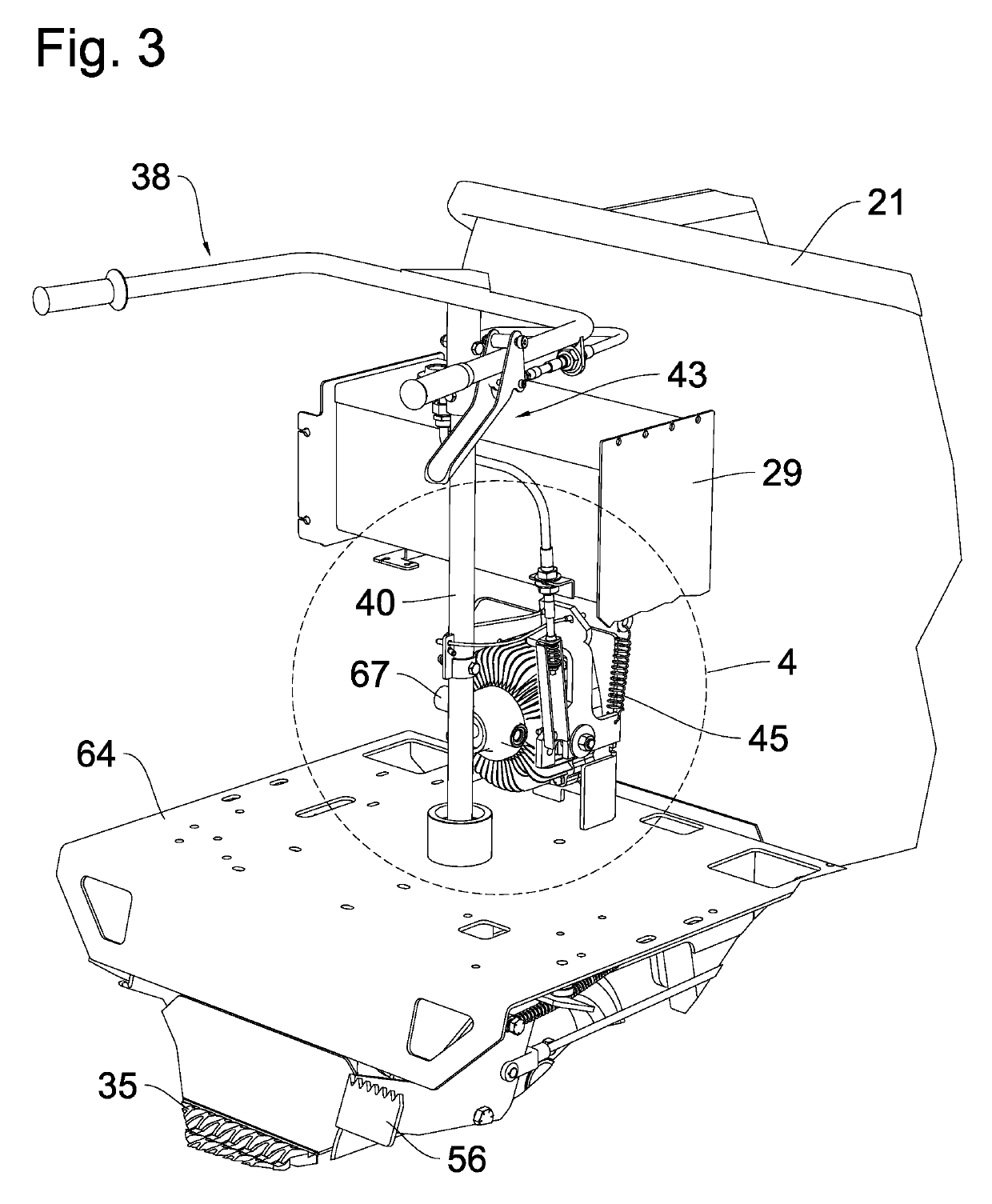 Steering responsive speed-controlled buggy