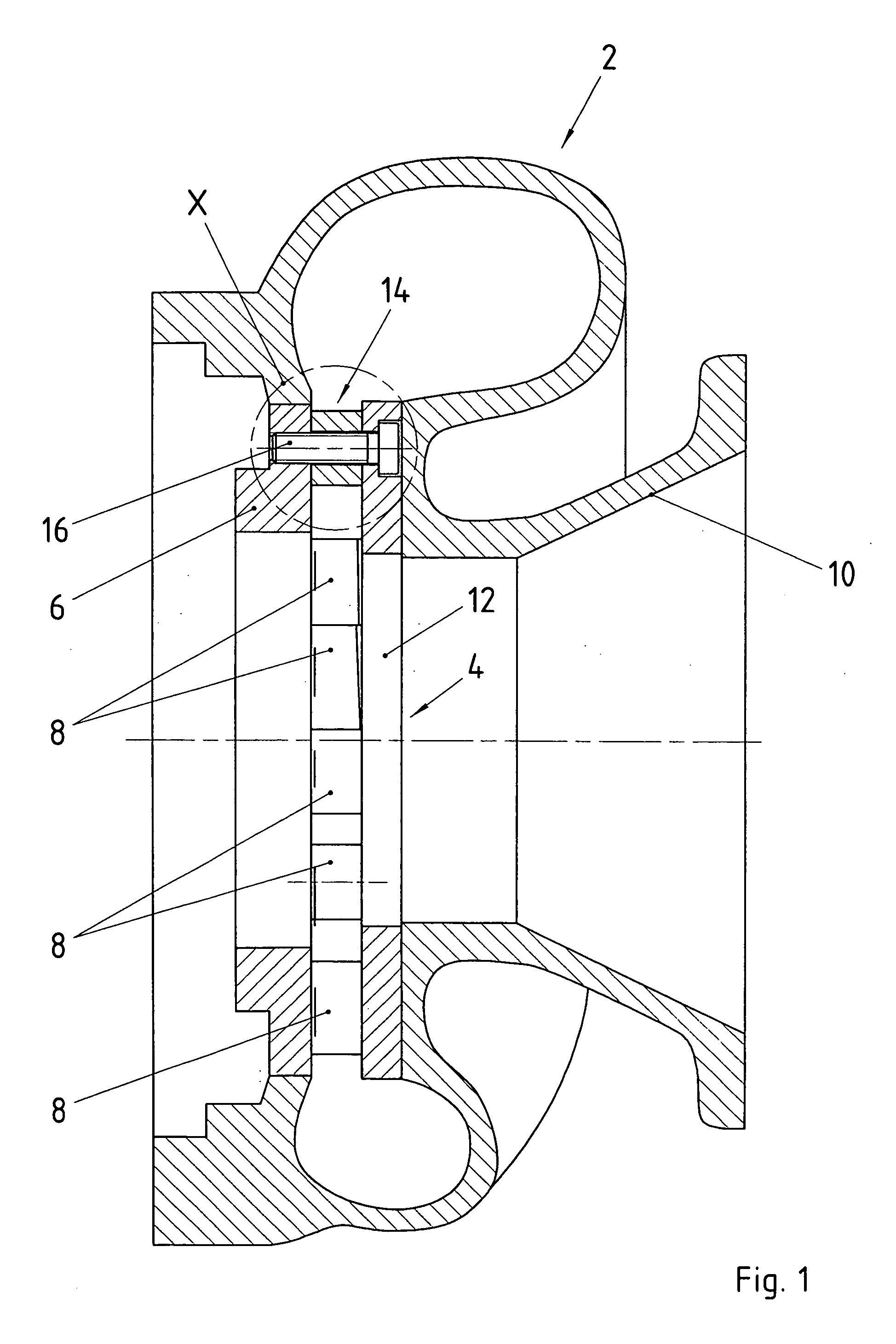 Turbine housing of an exhaust gas turbocharger with a variable turbine geometry
