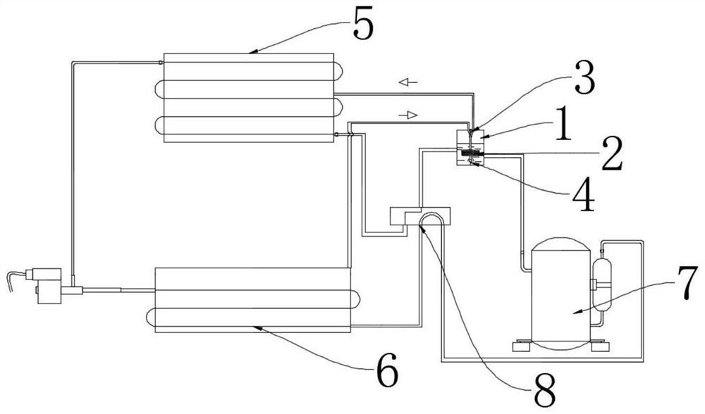 A humidification and heat exchange device for an air conditioner, a control method, an air conditioner and a storage medium