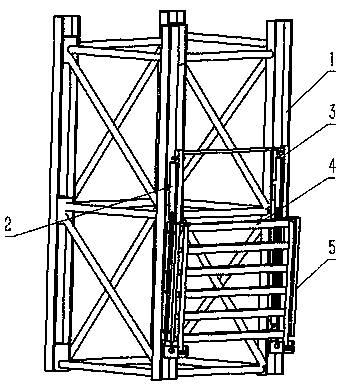 Portable platform for tower crane bracket welding