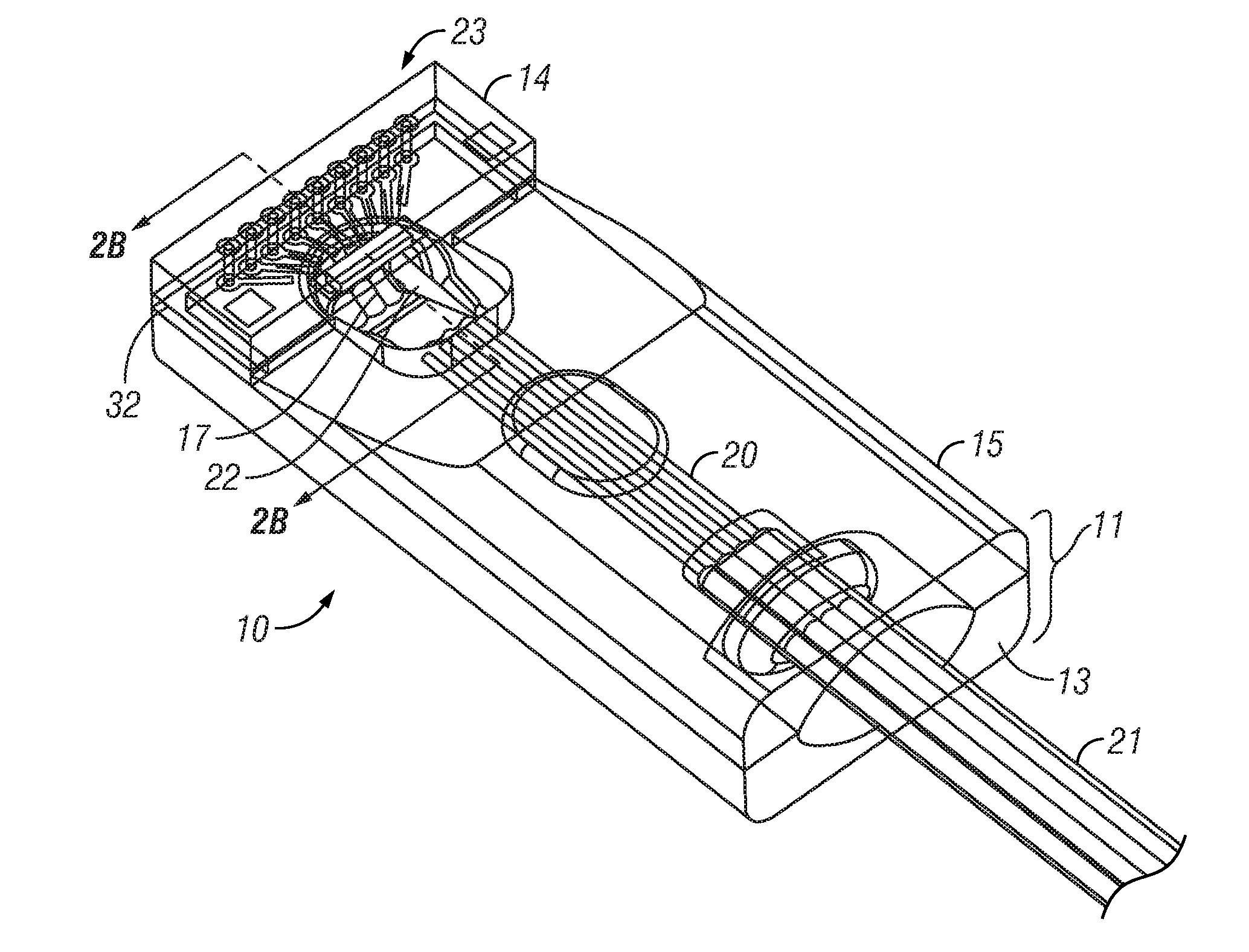 Optical bench subassembly having integrated photonic device