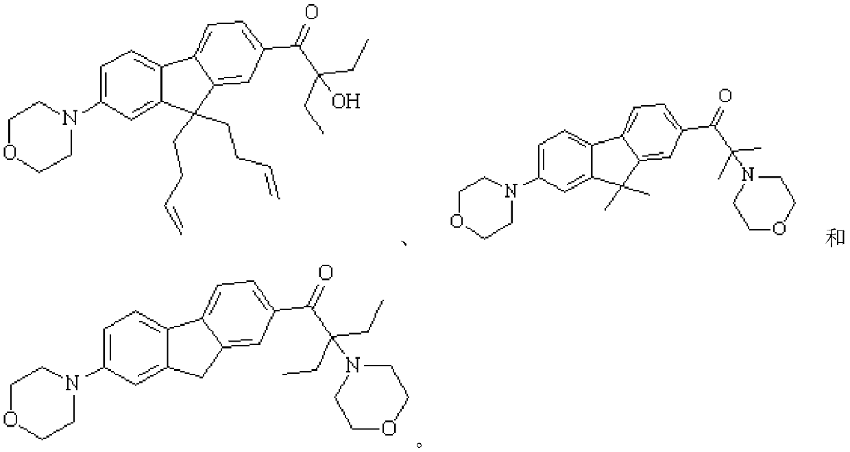 Fluorene-based polyfunctional photoinitiator, preparation method and application thereof