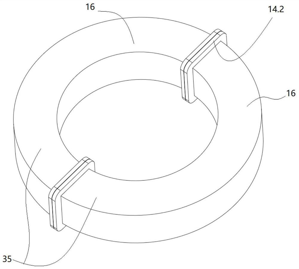 Winding system of combined annular transformer and working method