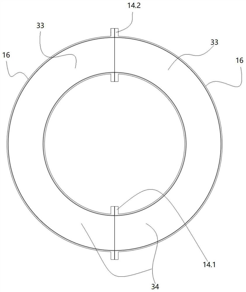 Winding system of combined annular transformer and working method