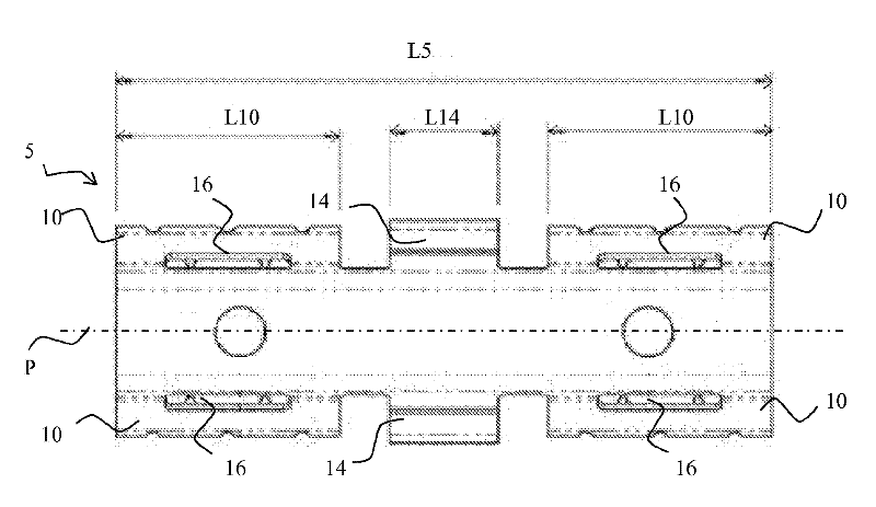 Method of mounting a component on a profiled strip, an intermediate fixing device for fixing a component on a profiled strip, a glazing, and the use of said device