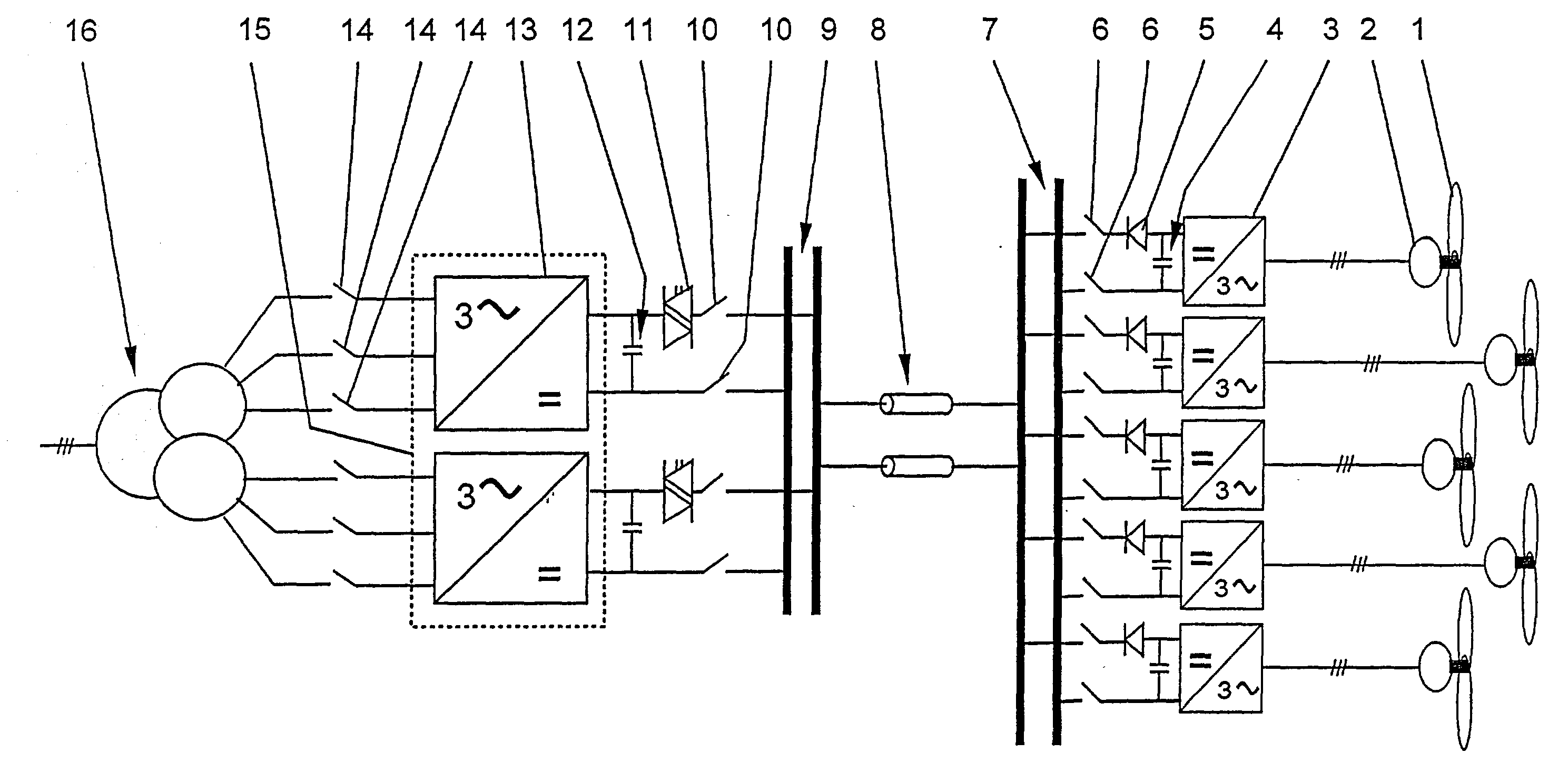 Wind energy system, as well as a method for operating such a wind energy system