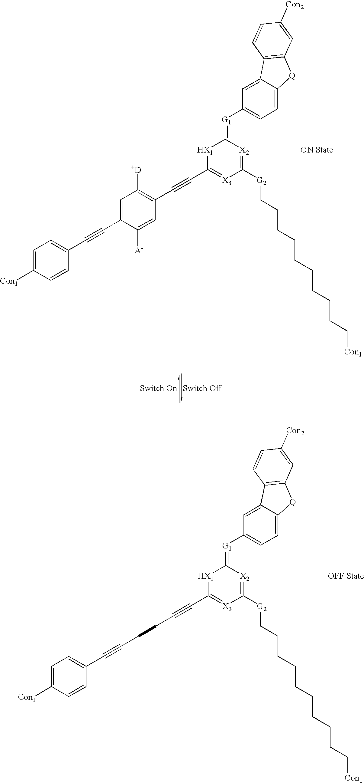 Photopatternable molecular circuitry