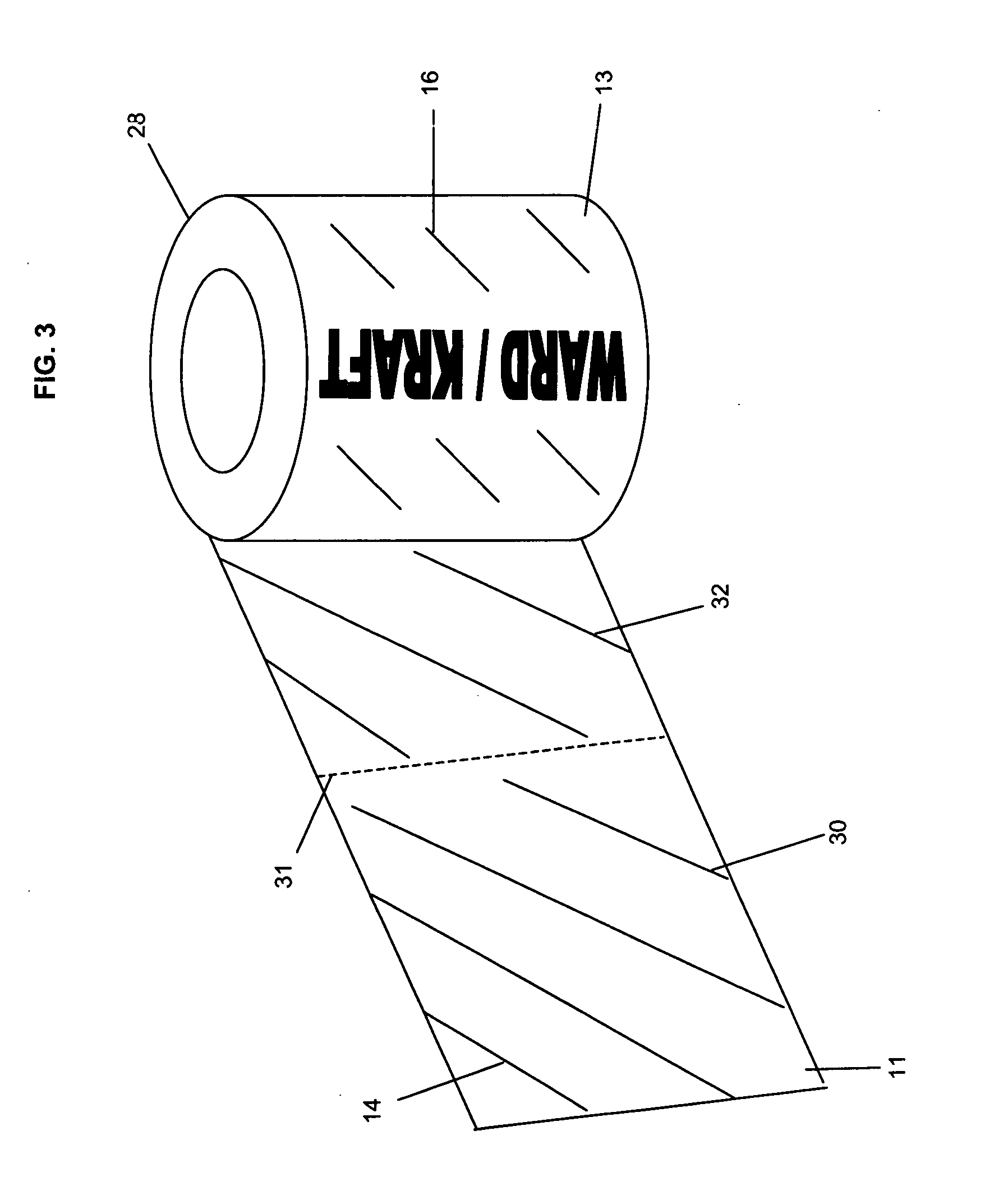 Linerless label with starch based release coating and method of creating