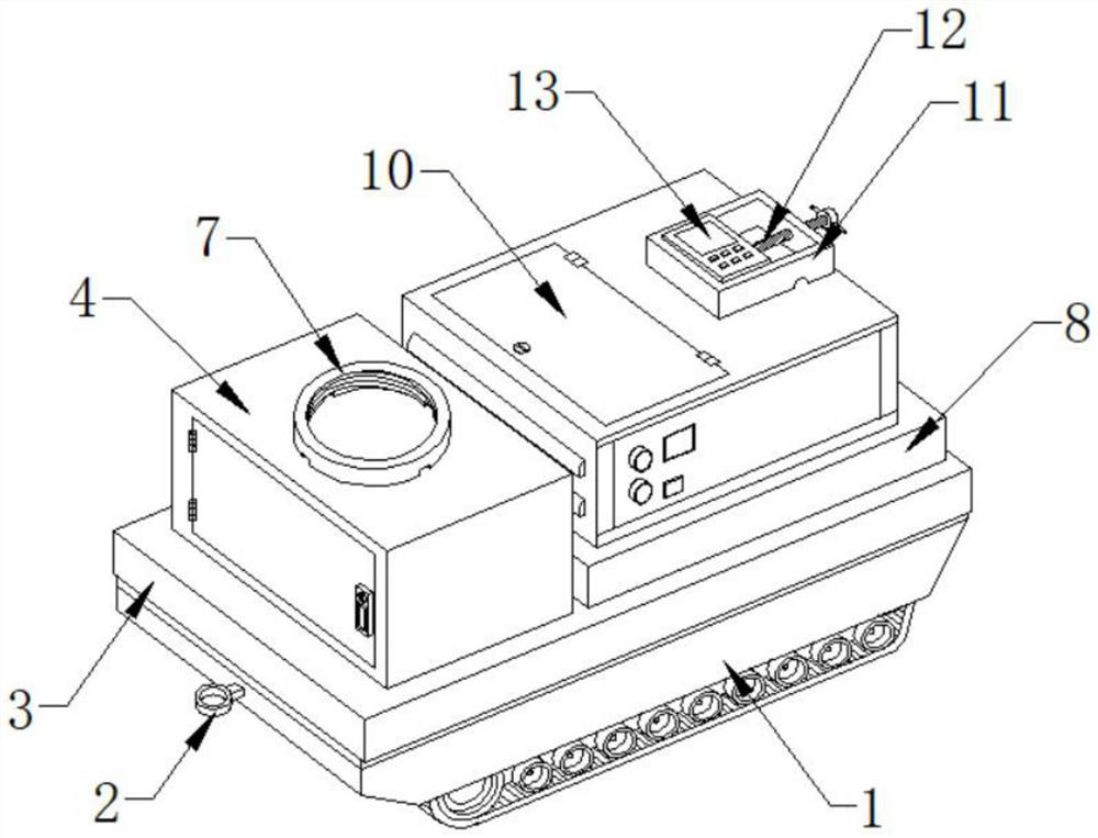 Land classification area measuring and calculating device for land management