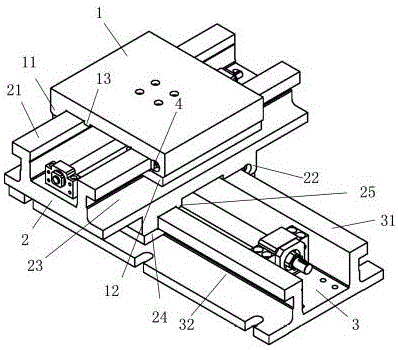 Sliding table-adaptive adjusting mechanism of hole turning machine