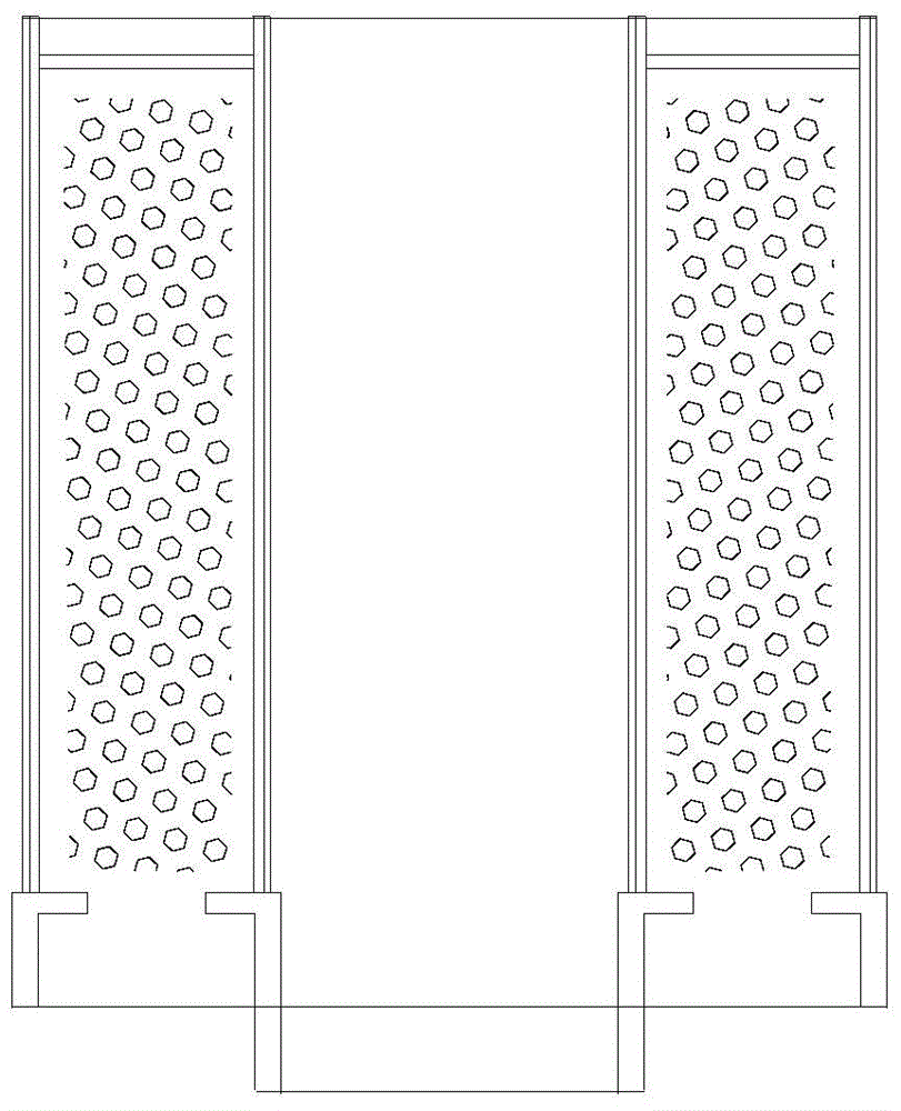 Particle bed supporting structure and axial-radial catalytic reactor