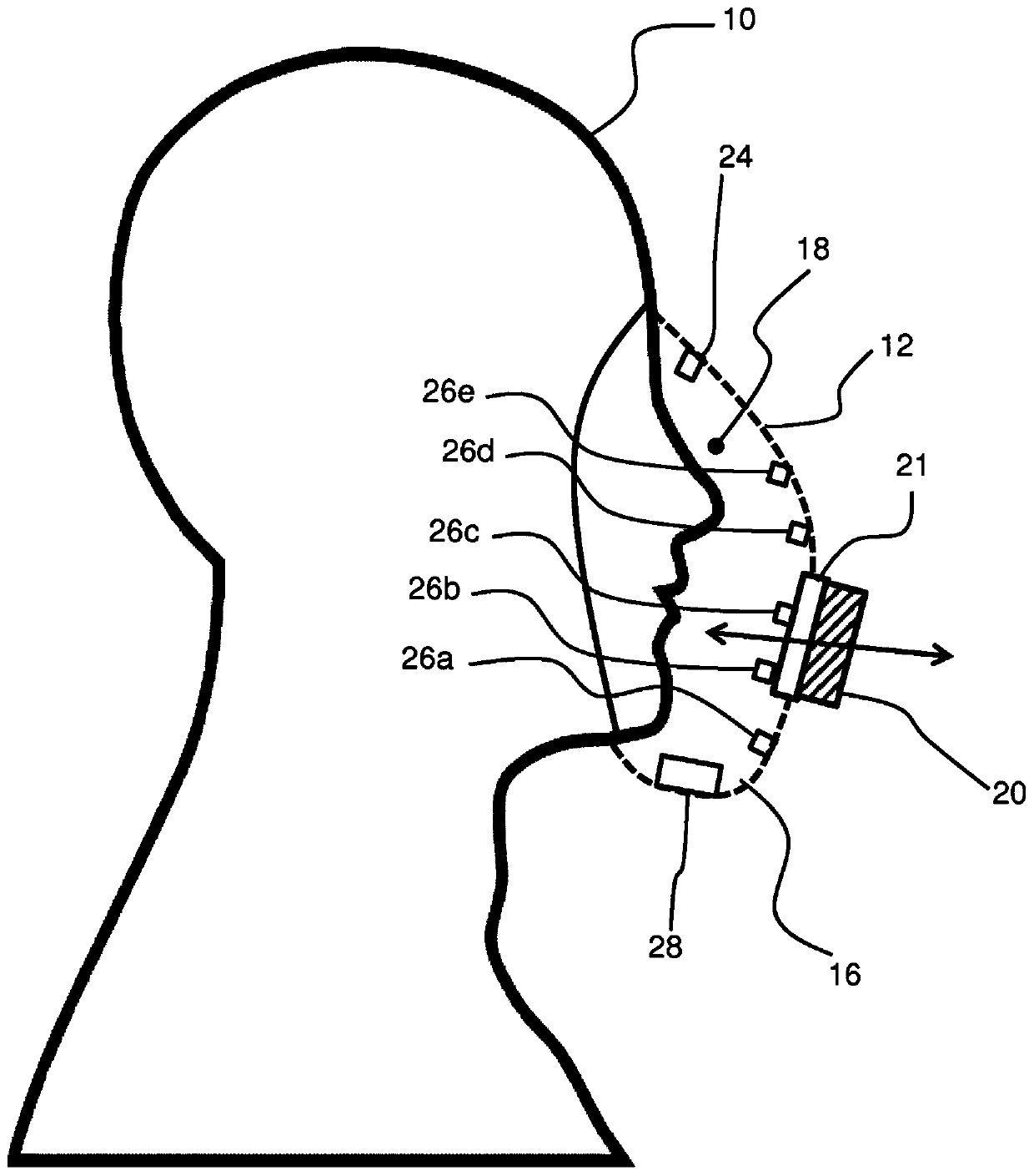 Breathing mask and mask control method