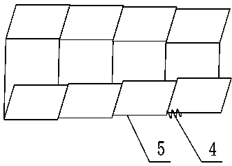 Folding type slide and building formed by same