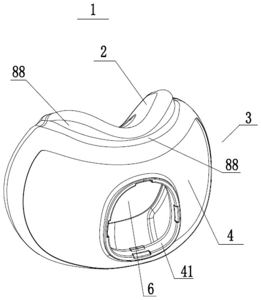 Mouth-nose pad and patient interface device