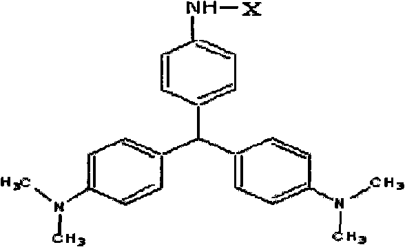 Concealed malachite green gold mark detection test paper box and method for making same