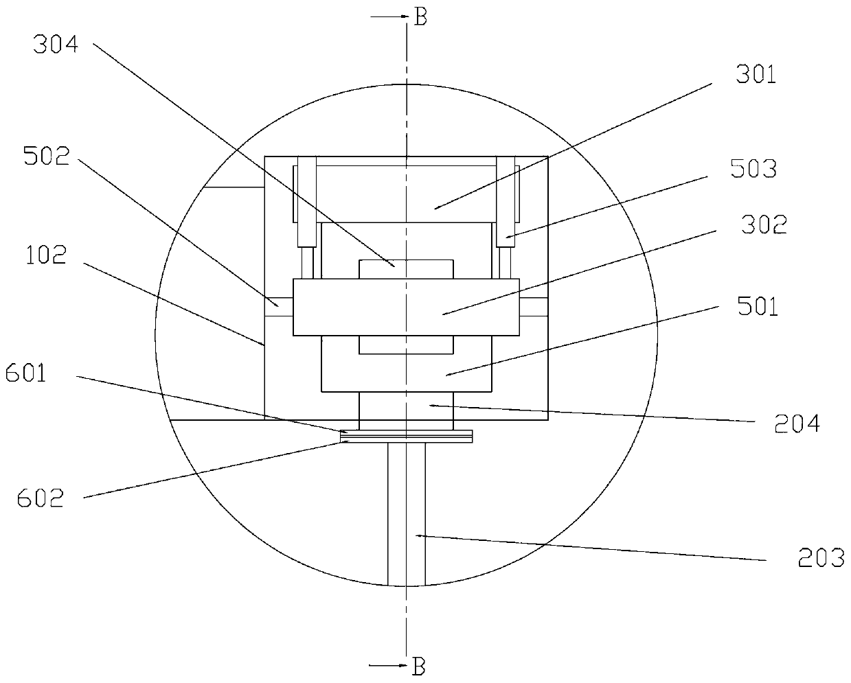 Rock cracking device of cutter suction ship