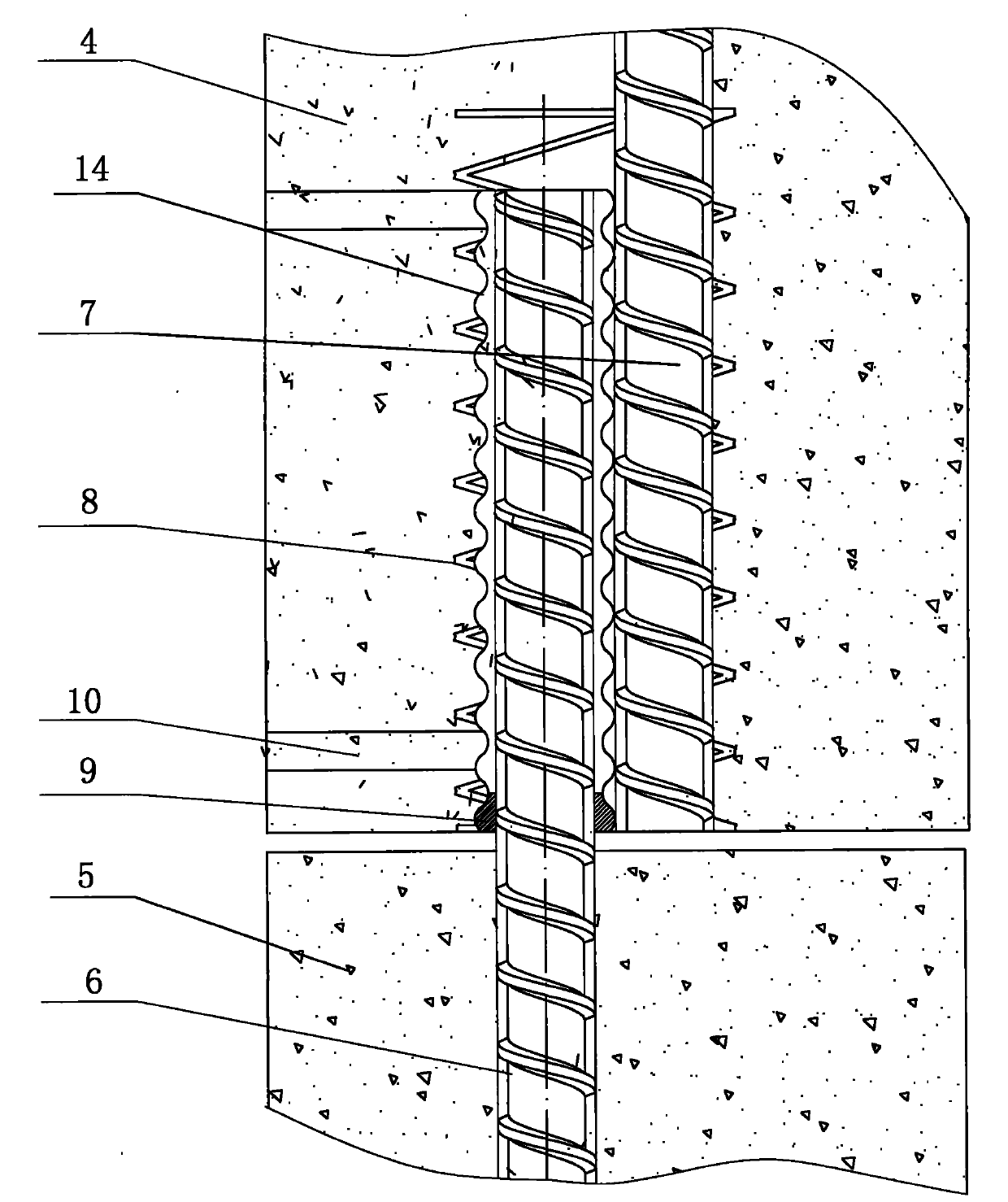 Pore forming method and pore forming part of special shape for connecting precast concrete units
