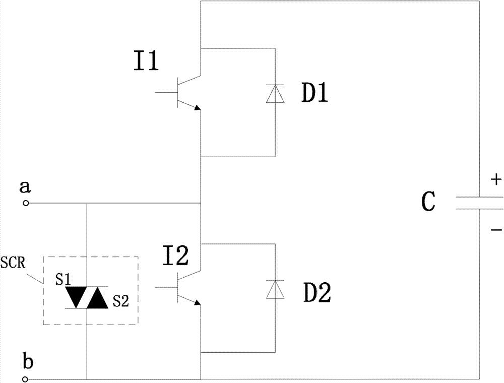 Three-phase UPQC (Unified Power Quality Controller) topology circuit based on MMC (Multi Media Card)