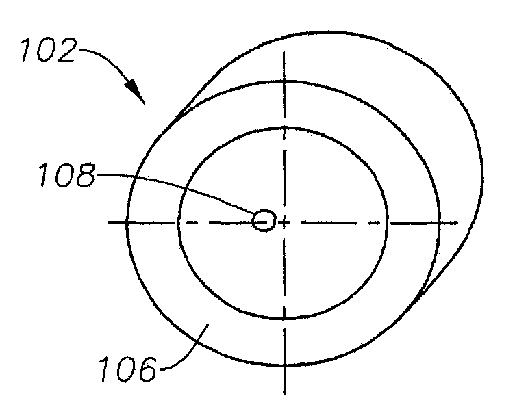 Endoillumination using decentered fiber launch