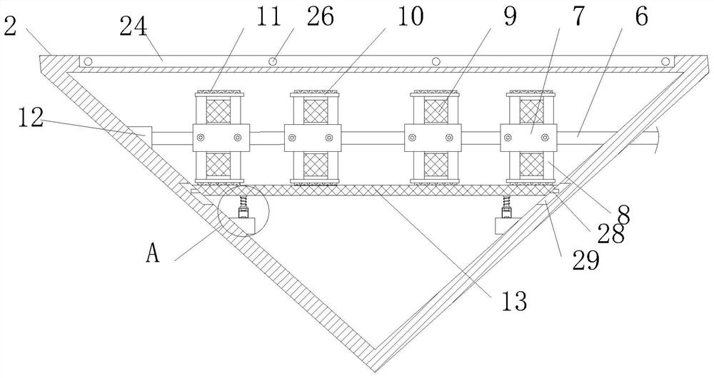 Vibration spiral feeding machine for grain and oil