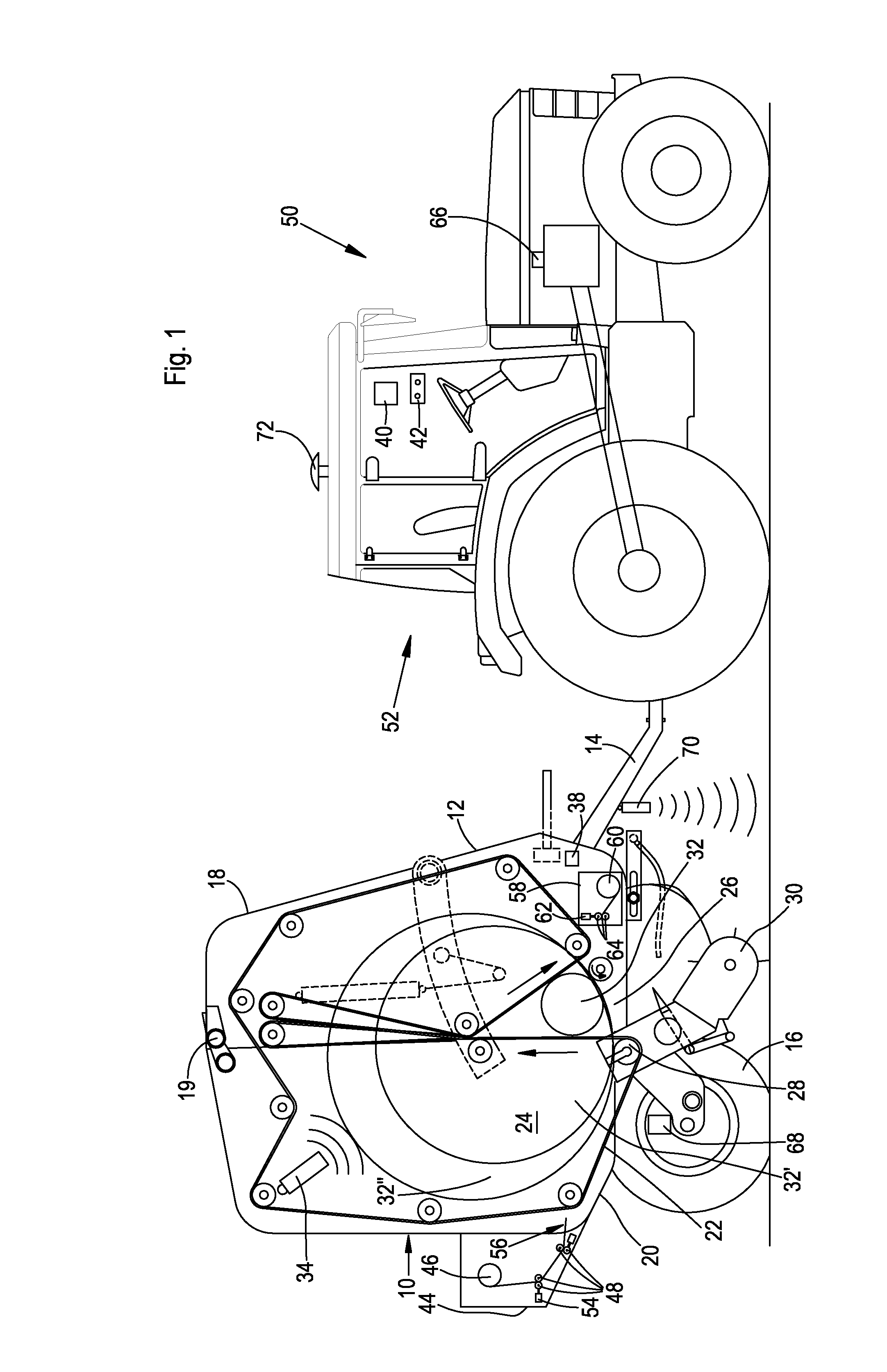 Arrangement and Process For The Wrapping Of A Bale