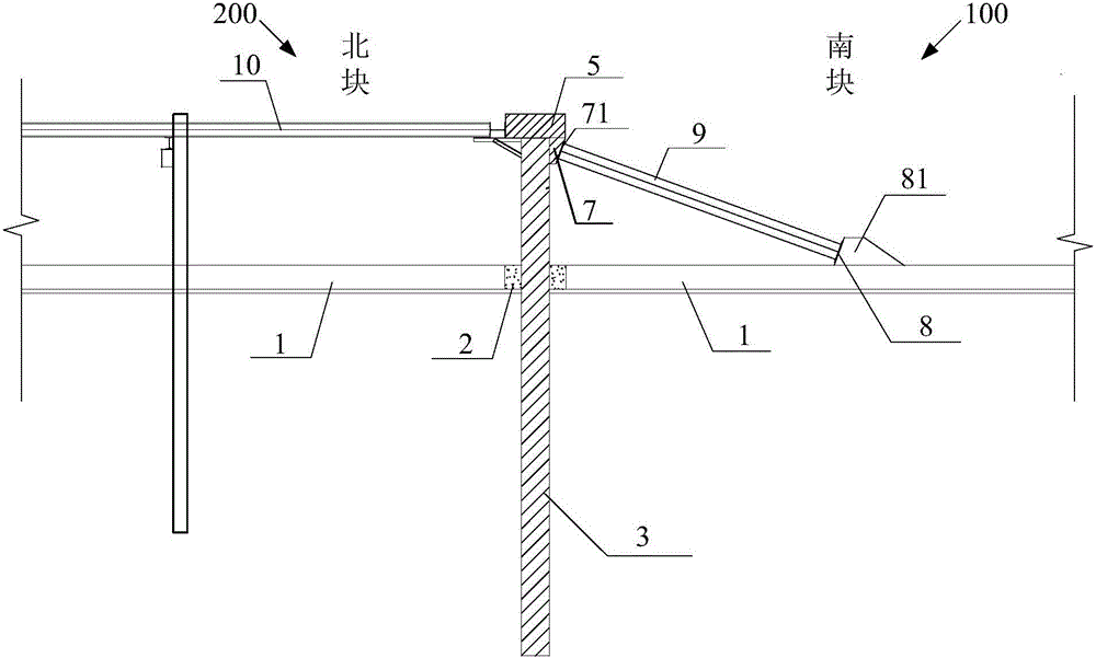 Foundation pit separation construction method