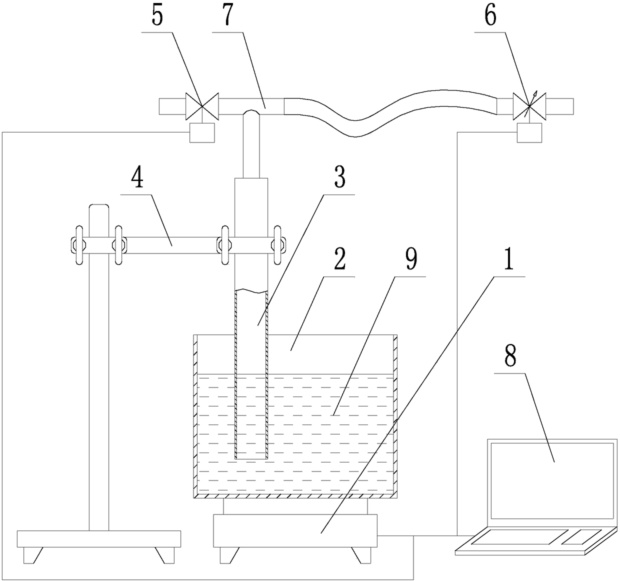 A dropper type gas flow measurement device and method based on weighing principle